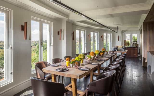 Melrose Arch private dining event, rustic elegance