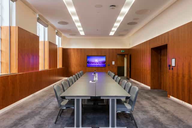 Lovelace Room boardroom, modern, executive meeting event