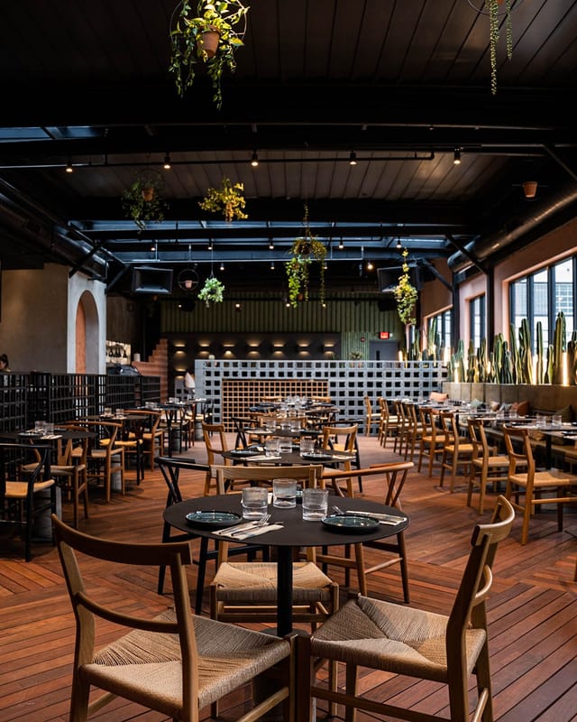 VIP stage front tables at THRōW Social DC for corporate receptions and professional mixers.