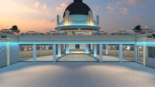 Lírico Rooftop Calderón: High-end outdoor gala venue and welcome reception space.