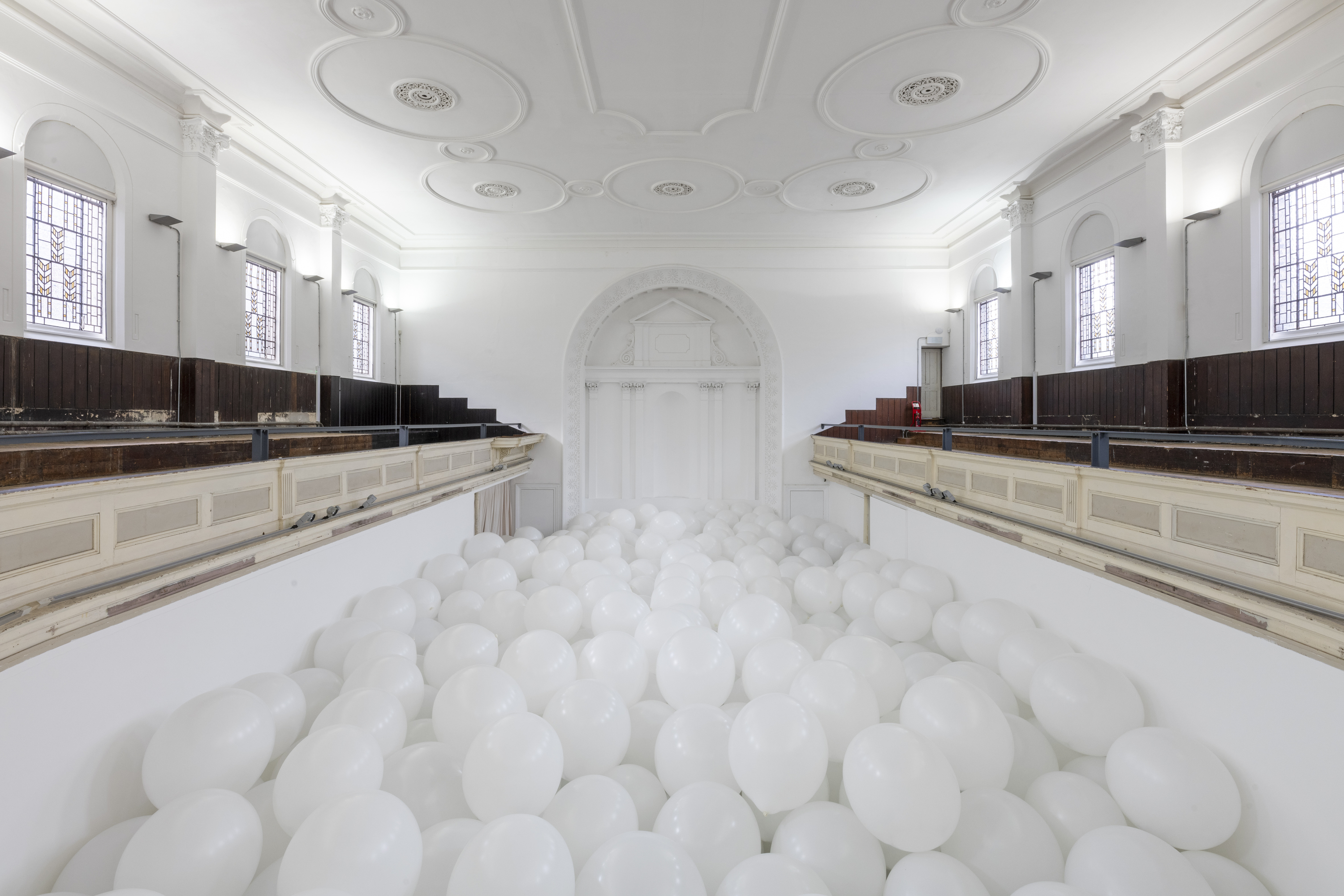 Experiential art installation in historic Main Gallery for brand activation and event space.