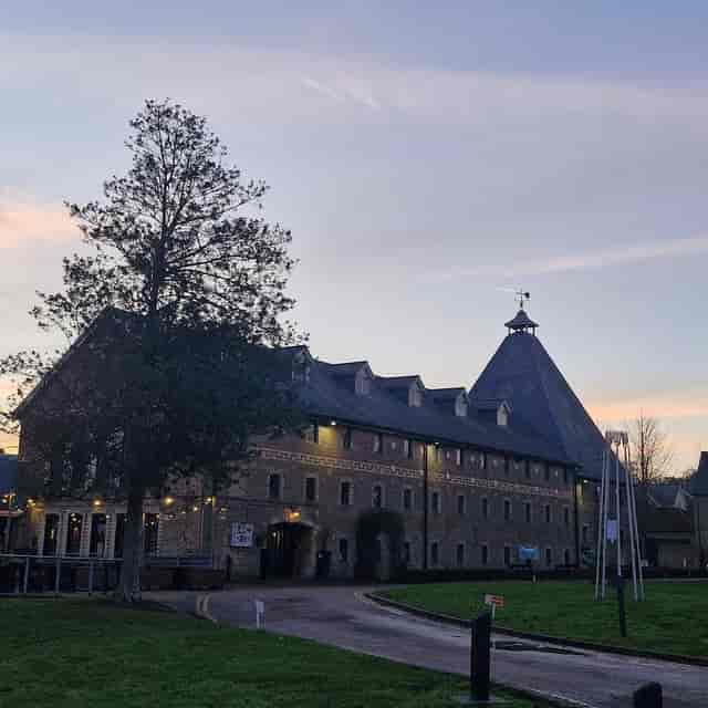 Rustic-industrial venue at The Maltings, ideal for atmospheric evening receptions and retreats.