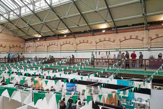 The Terminal Suite trade show with industrial mezzanine, ideal for makers' markets and exhibitions.