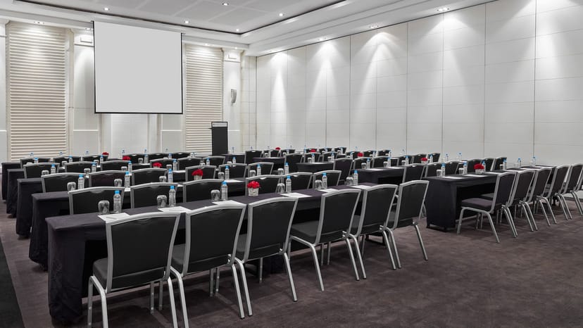 Hyatt Regency Casablanca schoolroom setup for corporate training and professional workshops.