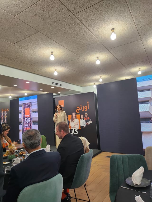 AnfaPlace corporate speaker presentation and networking event branding.