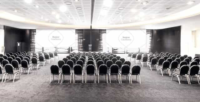 Music Hall conference room with theater seating for keynote events and plenary sessions.