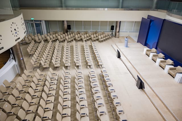Astana Congress Center theater-style conference hall for corporate events and professional meetings.