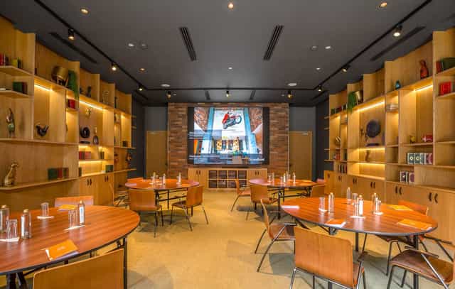 The Shed at Social House Nairobi, library-style breakout room for workshops and corporate meetings.