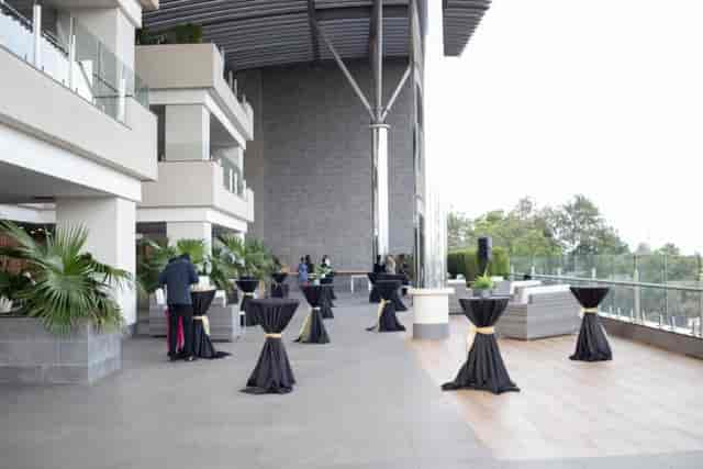 Garage 1, The Social House Nairobi: Modern outdoor networking cocktail event space.
