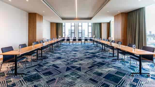 U-shape meeting room in Hyatt Regency Nairobi Westlands for corporate conferences and seminars.