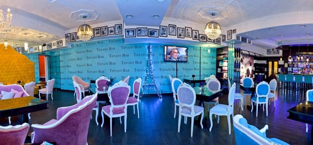 Tiffany Bar at Riverside Hotel Tbilisi: stylish venue for intimate brand reception and events.