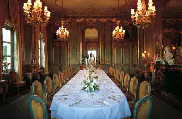 French Dining Room at Cliveden House for exclusive board meetings and luxury executive retreats.