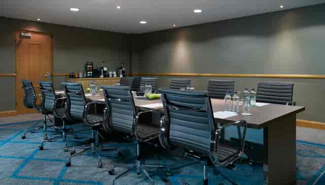 Great Oak boardroom at Crowne Plaza Belfast: focused setup for corporate meetings and workshops.