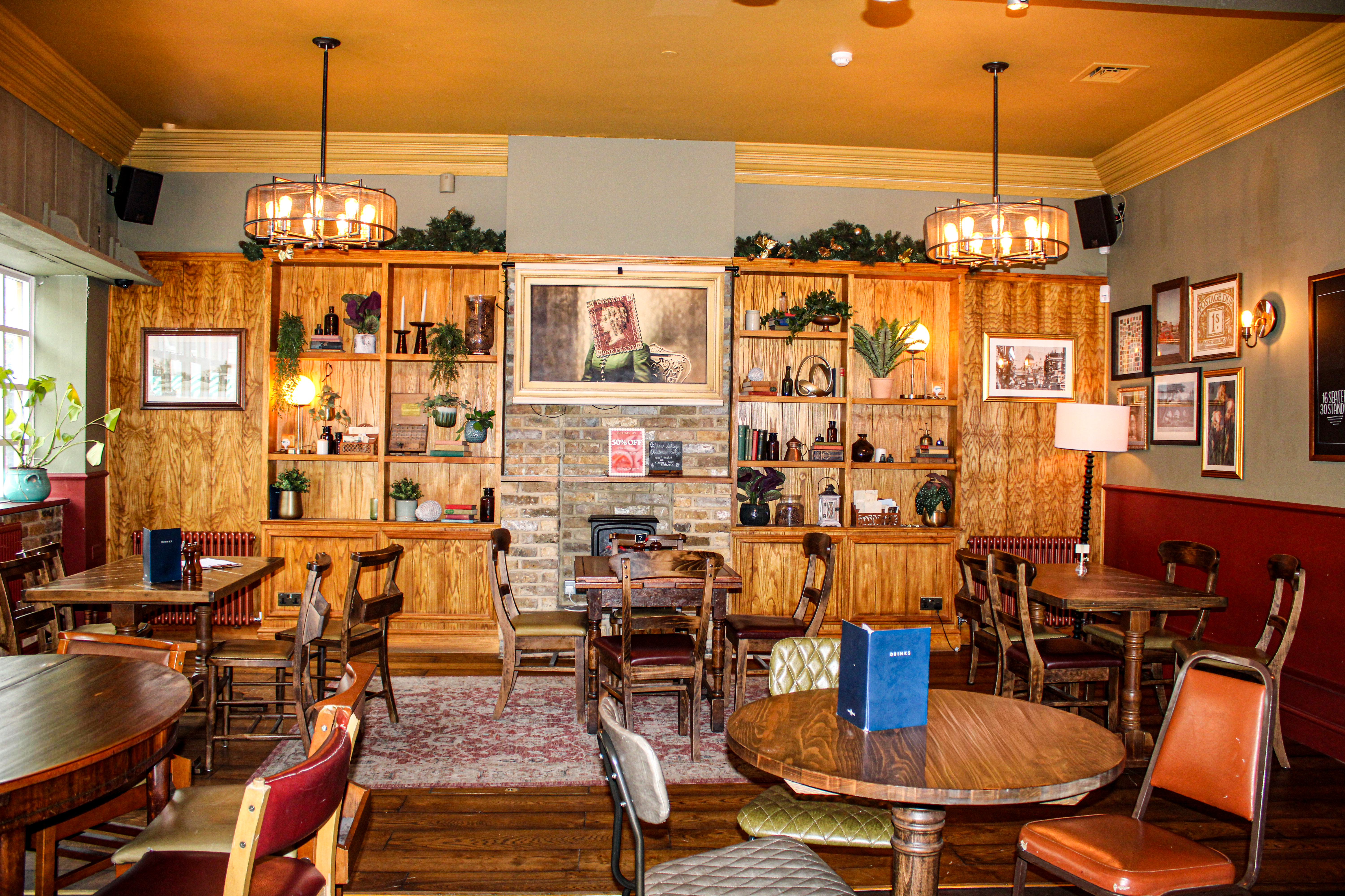 Rustic tavern-style private dining room at The Study, Eltham GPO for intimate networking events.