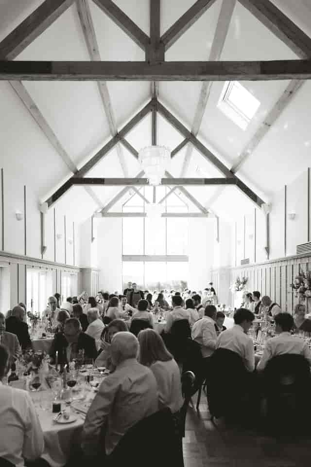 Dockenfield Hall wedding venue with timber framing for luxury gala events.
