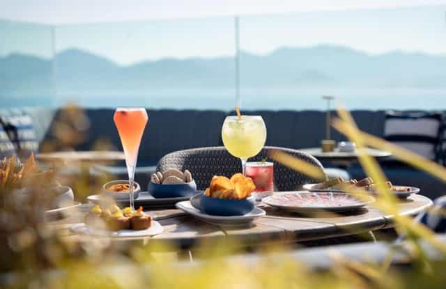 Orange Room rooftop terrace with city views for luxury corporate events and incentive networking.