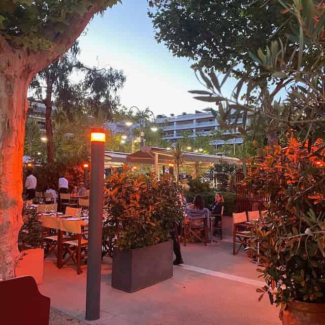 Sheltered terrace