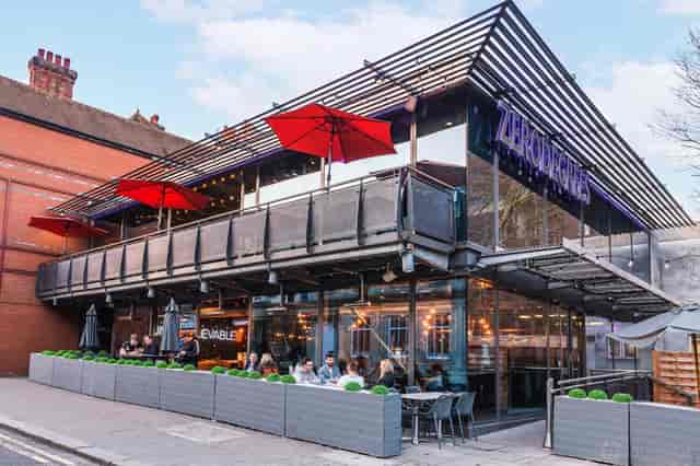 Tank Lounge & Terrace at Zerodegrees: Multi-level venue for corporate networking and mixers.
