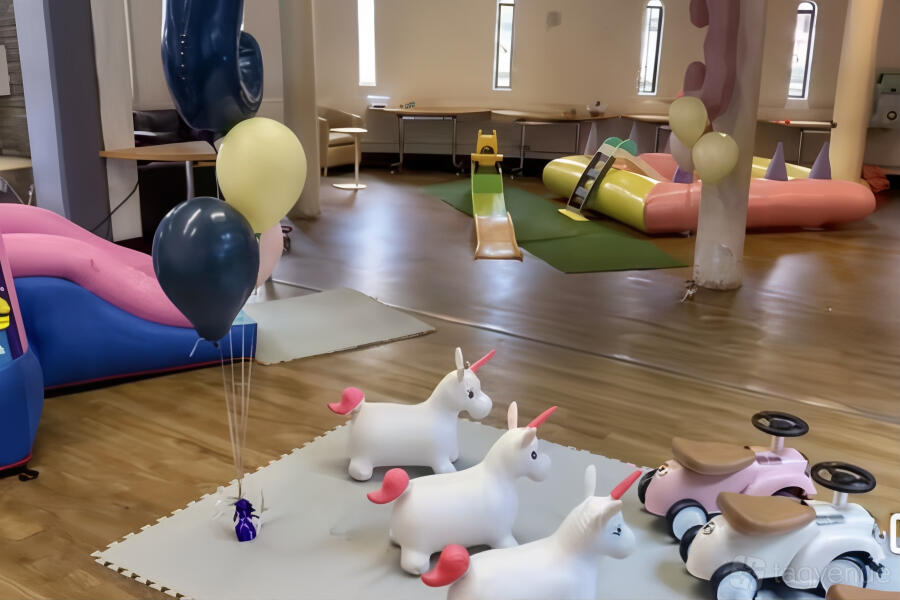 Main Hall soft play area for children's birthday parties and indoor events at The Pirate Castle.