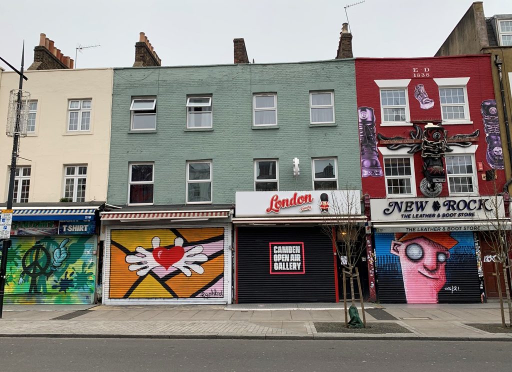 Urban streetscape event space for immersive brand pop-ups and curated street art tours.