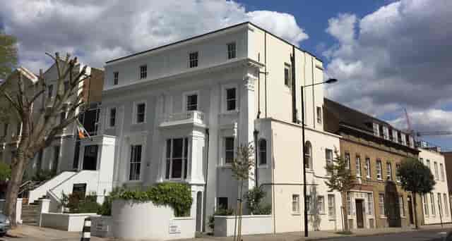 Historic Old Chapel at London Irish Centre: boutique venue for corporate retreats and board meetings.