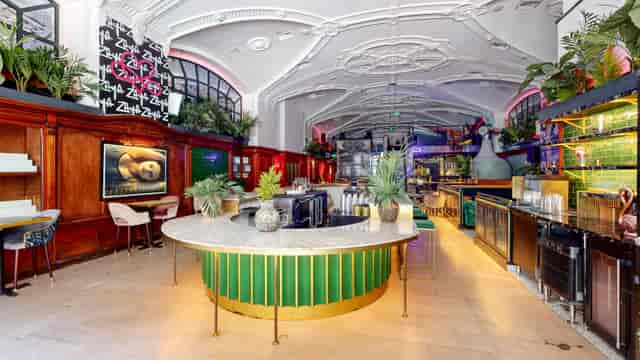 The Hatch Club venue with arched ceiling for upscale receptions and networking events.