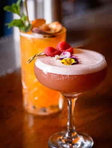 Signature cocktail at Big Easy Westfield Stratford for elegant event brunch or gala dining.