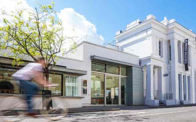 Almeida Theatre auditorium: historic facade, modern venue for corporate events and brand launches.