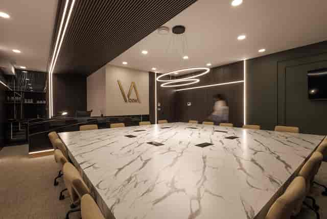 Neoclassical Wood-Paneled Conference Hall - image 3