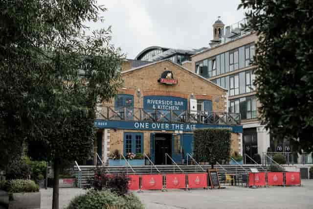 The Players' Lounge waterfront terrace, ideal for corporate mixers and networking events.