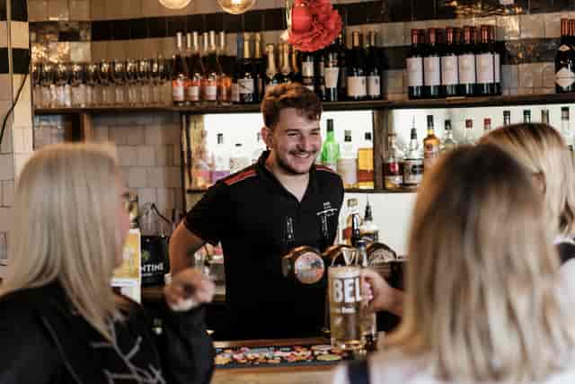 The Players' Lounge bar at One Over the Ait, perfect for networking events and receptions.