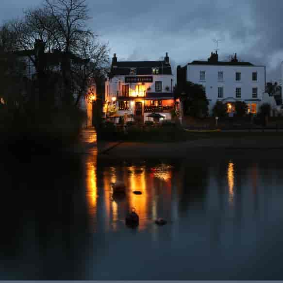 Riverside private dining room at The White Swann, perfect for boutique events and off-site dinners.