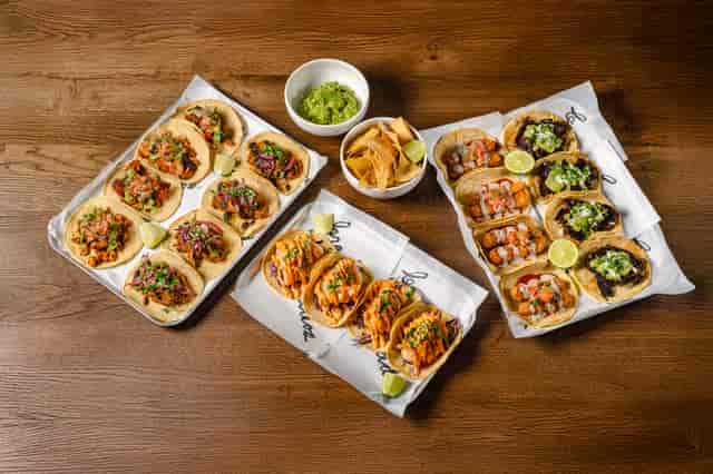 The Ironwood taco station at Market Halls Paddington for casual networking and social catering.
