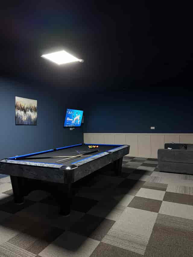 Goodfellas Suite lounge featuring casual seating for networking and corporate team-building events.