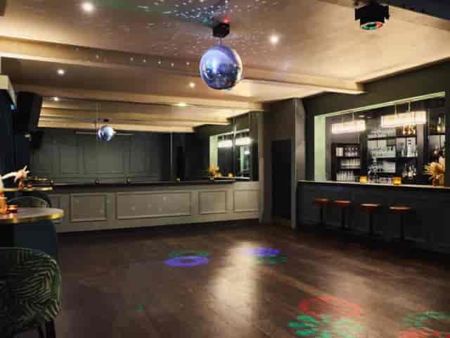 The Lounge event space with built-in bar, ideal for corporate gatherings and party venue hire.