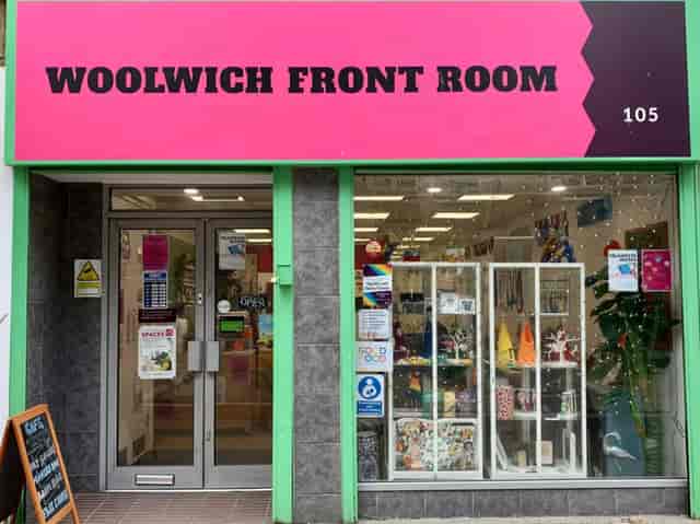 Woolwich community workshop venue, small storefront space for local micro-meetings.