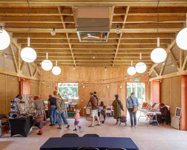Donovan Room craft market: rustic-modern community hall venue for hire.