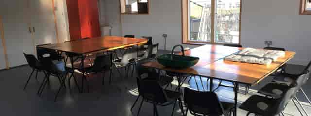Plumstead Library Room 1 breakout space with flexible seating for workshops and community meetings.