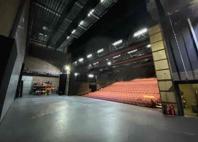 Northern Stage Newcastle theater with tiered seating for product launches and corporate events.