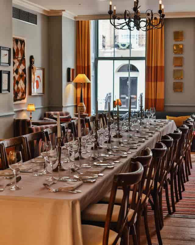 The Drawing Room boardroom for private dinner or client luncheon in The Zetter Bloomsbury.