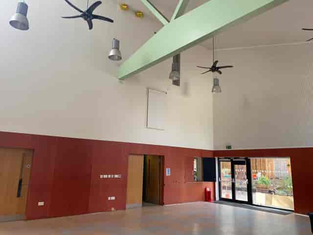Willow Room at Green Nunhead: minimalist workshop space with high ceilings and natural light.