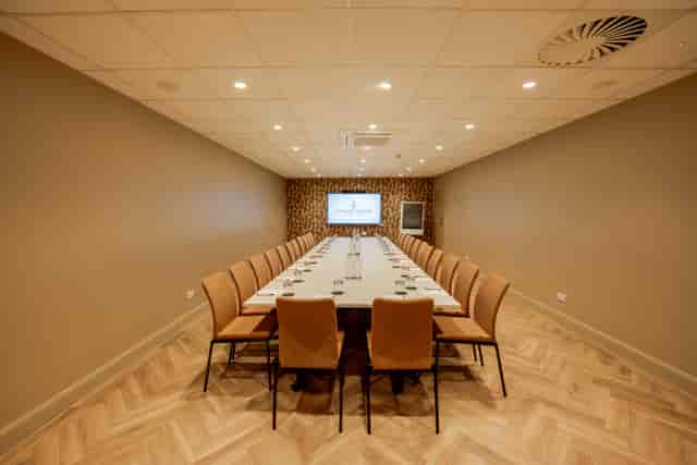 Boardroom meeting space at Strand Palace West End for professional corporate events.