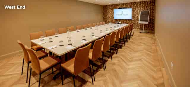 Boardroom meeting space at Strand Palace West End for corporate conferences and business events.