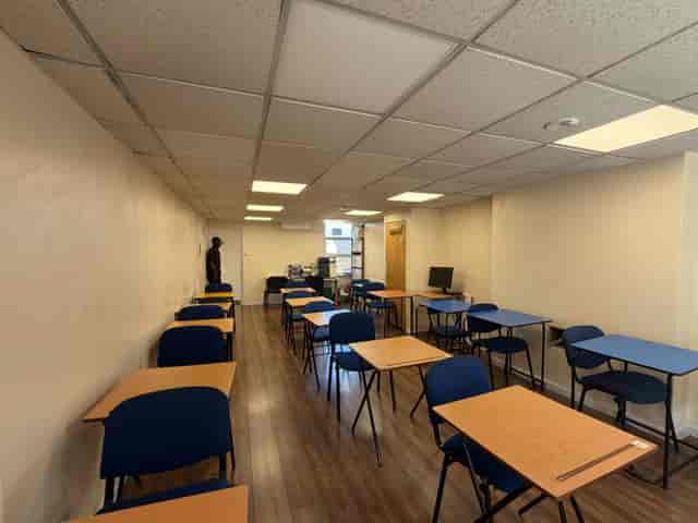 Ivy at Green Nunhead Community Centre: classroom-style layout for training and testing events.