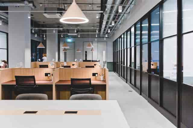 Modern coworking space at Fora Thomas House, ideal for solo deep work and professional events.