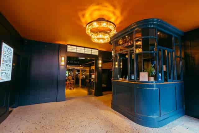 Banyard Room at The Tivoli: Boutique event space welcome desk for corporate and private events.