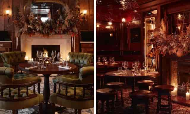 Upstairs private dining room at The Pineapple, sophisticated venue for board dinners and events.