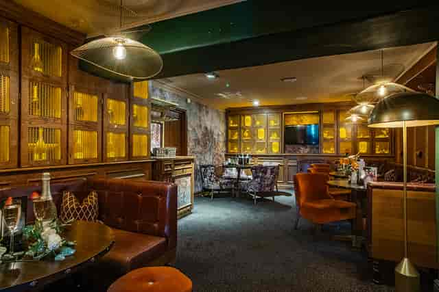 Private dining room at The Barnt Green Inn, upscale lounge for VIP cocktail receptions and mixers.