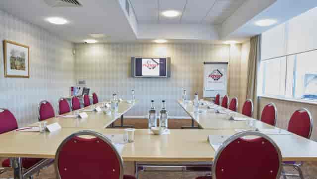 U-shape boardroom at Future Inn Cardiff for corporate meetings and planning sessions.
