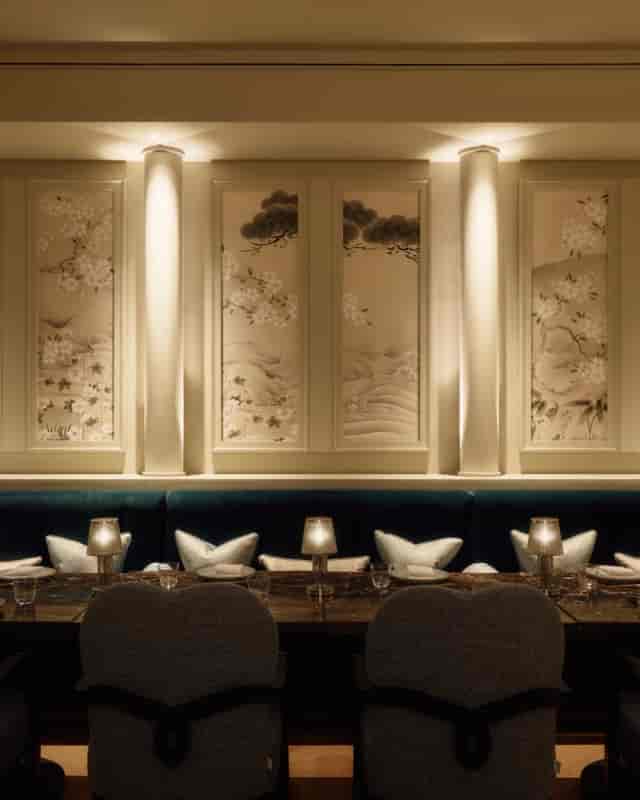 Elegant Atrium in Aki London for luxury VIP dinners and executive board meetings.